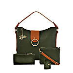 LaFille Vogue Green Handbag Set