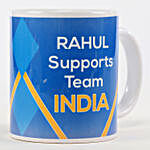 Personalised Support Team India Blue Mug