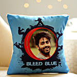 Personalised Team Bleed Blue Cushion