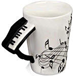 Ceramic Mug With Piano Handle