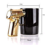 Pistol Shaped Handle Coffee Mug- Golden