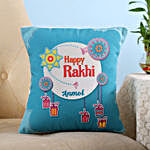 Personalised Happy Rakhi Cushion