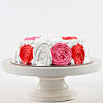 Yummy Colourful Rose Cake 1 Kg Eggless Vanilla