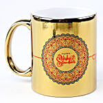 Golden Ceramic Rakhi Mug
