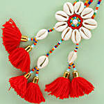 Colourful Beads & Shell Lumba Rakhi