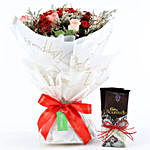 Roses & Chrysanthemums Bouquet With Bournville