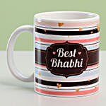 Rakhi & Lumba With Mugs For Best Bhaiya Bhabhi
