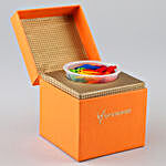 Mystic- Forever Rainbow Rose in Orange Box