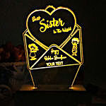 Personalised Night Lamp For Best Sister In World