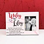 Personalised Wifey For Lifey Photo Frame