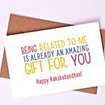 For Your Sidekick Quirky Rakhi & Card