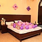 Colorful Balloons Decor Pink Purple & Silver