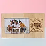 Personalised Engraved Best Friend Wooden Photo Frame
