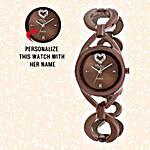 Brown Dial Personalised Watch