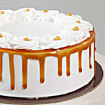 Crunchy Butterscotch Cream Cake Half Kg Eggless