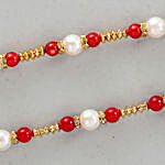 Set Of 2 Appealing Pearl & Beads Rakhis