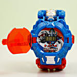 Ultra Man Transformer Watch & Spiderman Rakhi