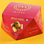 Golden Swastik Rakhi & Free Milk Cake Box