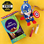 Captain America Rakhi With Free Cadbury Chocolates