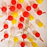 Colorful Balloons Decor Red White & Yellow-300