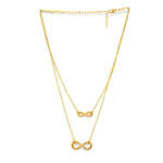Layered Gold Infinity Necklace