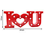 3D Hanging Romantic Red Letters Night Lamp
