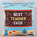 Best Teacher Printed Cushion