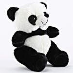 White & Black Sitting Panda Soft Toy