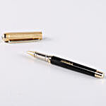 Personalised Black & Gold Body Roller Pen