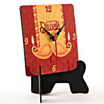 Diwali Wishes Table Clock