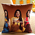 Personalised Picture Festive Cushion