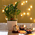 Bamboo Plant Diwali Luck Combo