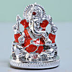 Silver Plated Ganesha Idol & Almonds