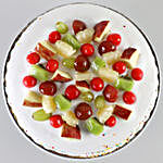 Fresh Fruit Vanilla Cake Half Kg