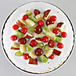 Fresh Fruit Vanilla Cake- Half Kg Eggless