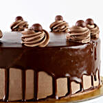 Glazed Chocolate Cream Cake Half Kg