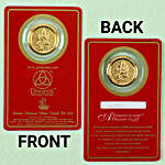Free Gold Plated Coin With Engraved Photo Frame