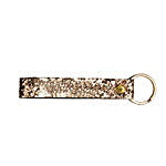 Personalised Glitter Gold Key Chain