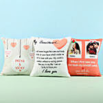 Set Of 3 Personalised Love Message Cushions