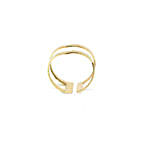 Silhouette Waves Golden Ring