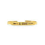Be Brave Gold Band