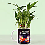 Diwali Wishes Two Layer Bamboo Plant