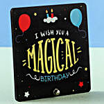 Magical Birthday Wishes Personalised Table Clock