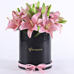 Pink Asiatic Lilies & Ferrero Rocher