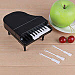 Piano Shaped Fruit Fork Set