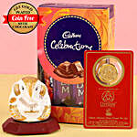 Free 24 Carat Gold Plated Coin With Ganesha Idol