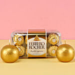 Golden Candles With Ferrero Rocher
