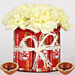 Floral Kit Kat Arrangement For Diwali Wishes