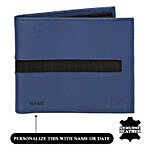 Bi-Fold Blue & Black Wallet For Men