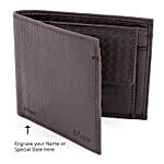 Bi-Fold Brown Wallet For Men
